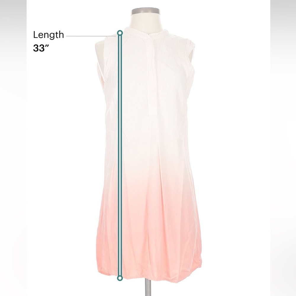 Splendid White to Coral Ombre Mini Dress - Picture 7 of 9
